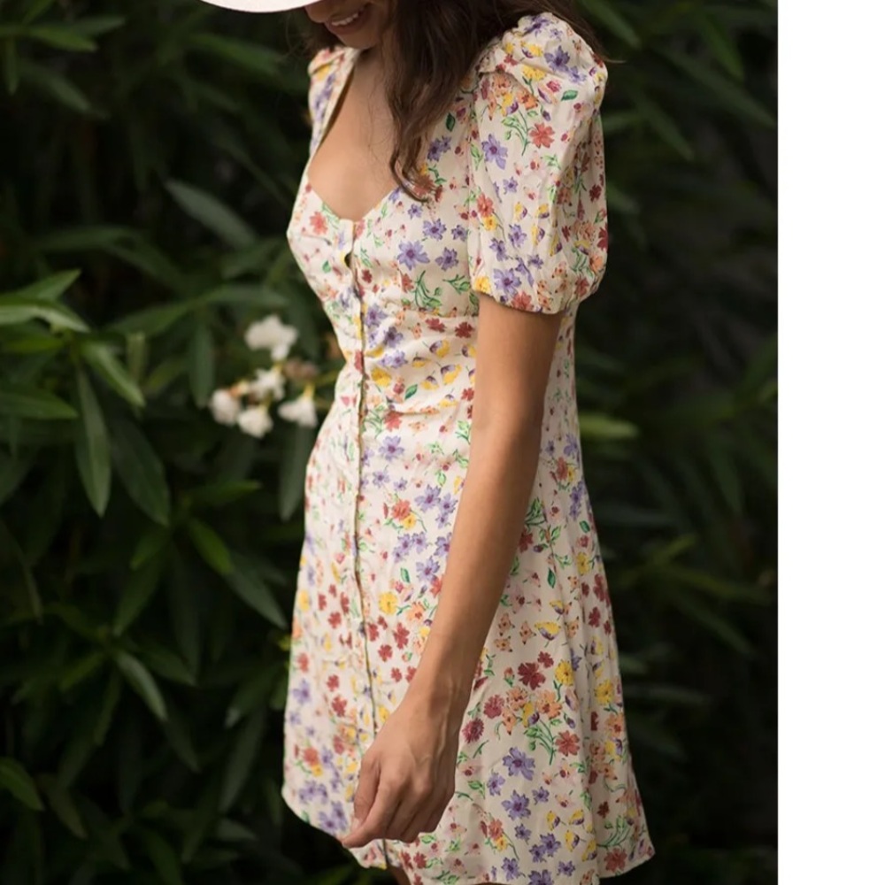 Zara *NWT* floral mini dress